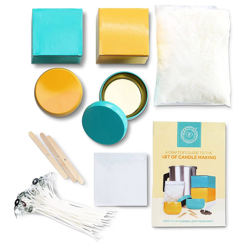 Hearts & Crafts DIY Complete Soy Wax Candle Making Kit, 1 lb