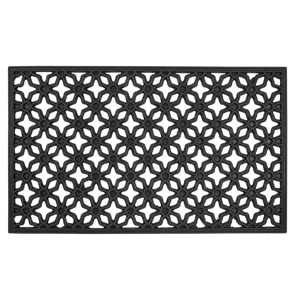 Decorative Rubber Iron Gate Mats, 18" x 30"