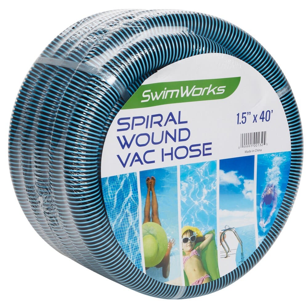 SwimWorks Spiral Wound Pool Vacuum Hose, 1.5"x40'