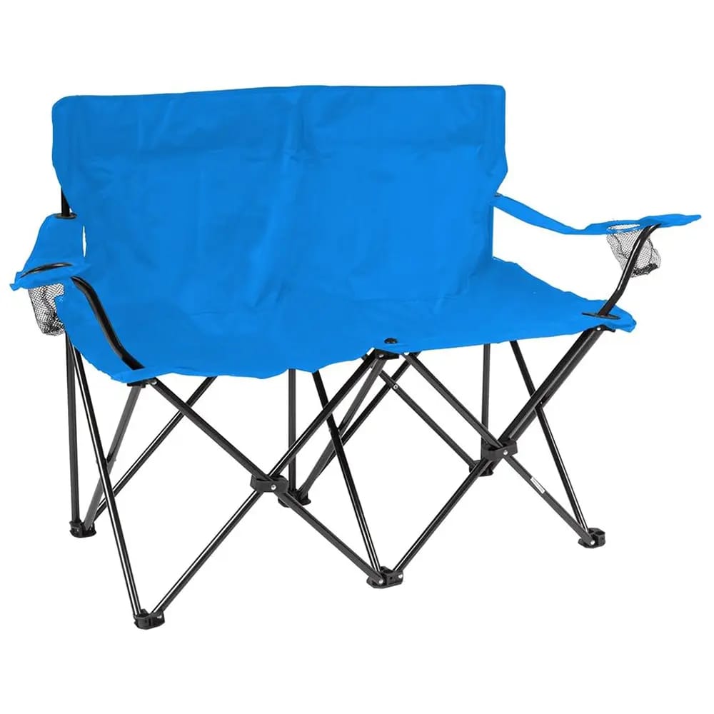 Loveseat Style Double Camp Chair, Blue