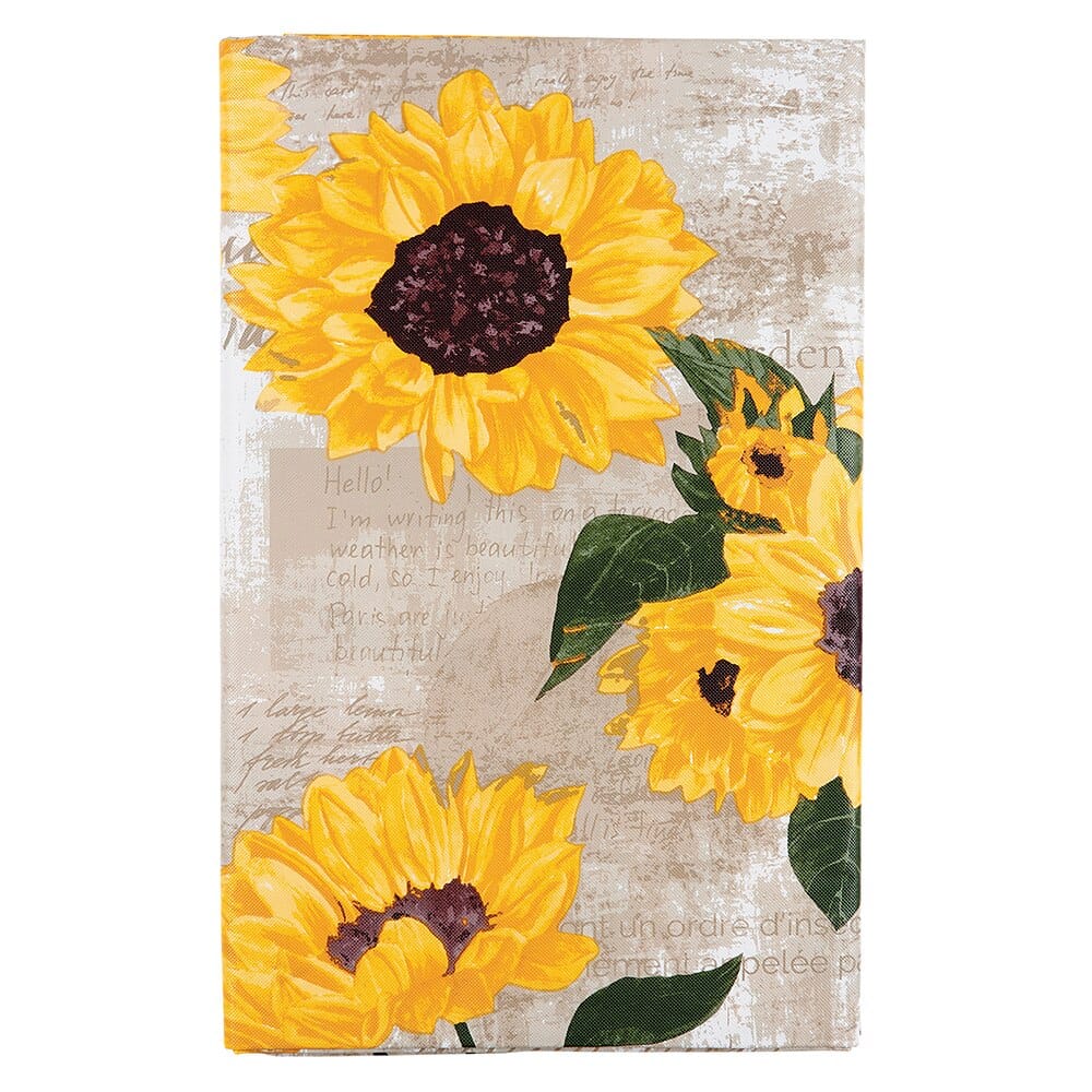 Floral Vinyl Tablecloth with Flannel Backing