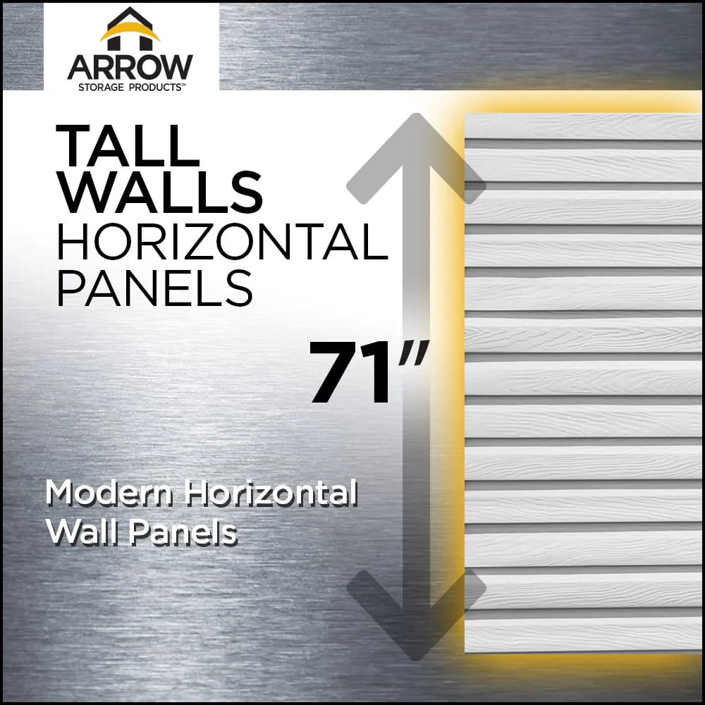 Arrow Select 6' x 7' Galvanized Steel Storage Shed, Sage Green