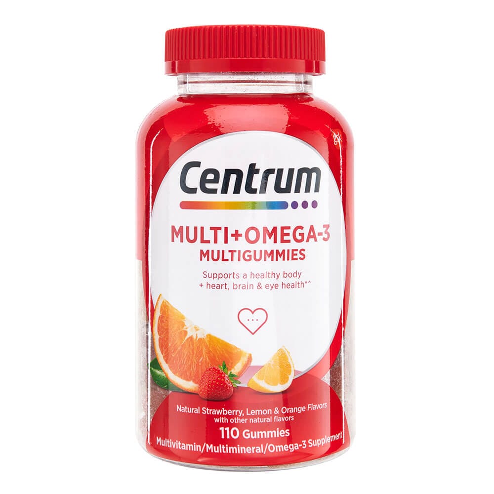 Centrum Multi+ OMEGA-3 MultiGummies, 110 Count