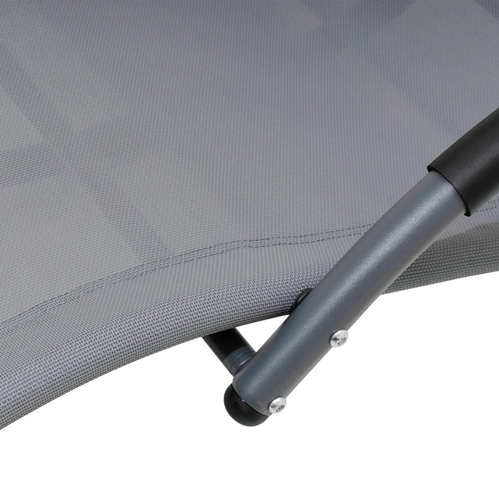 Deko Living Rocking Patio Lounge Chair, Gray