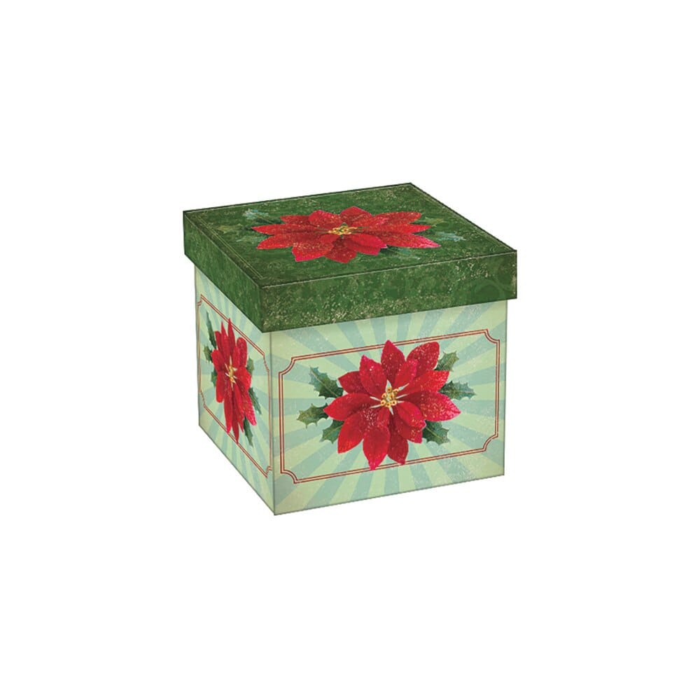 Small Square Christmas Gift Box, 3.75"