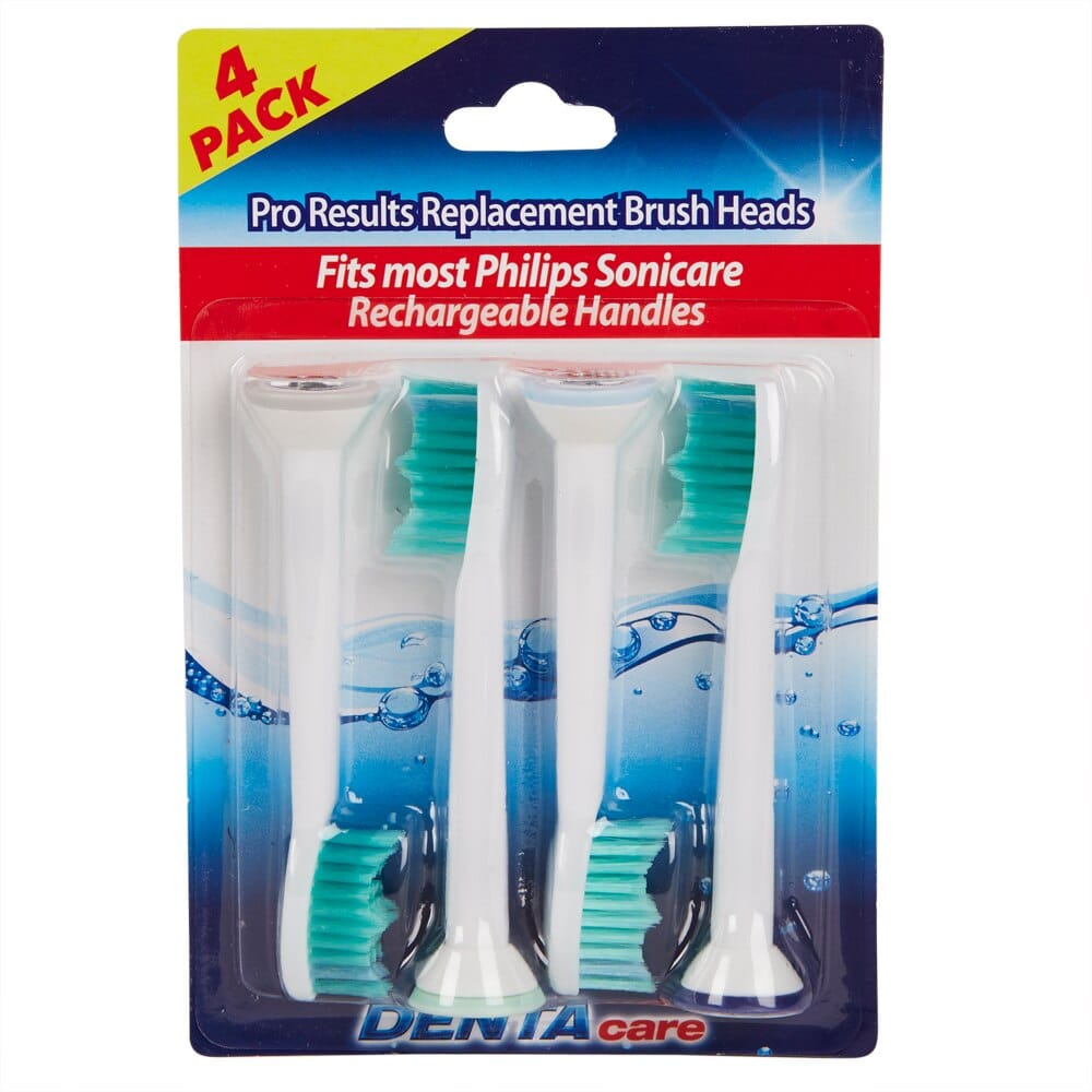 Dentacare Pro Results Replacement Brush Heads, 4 Count