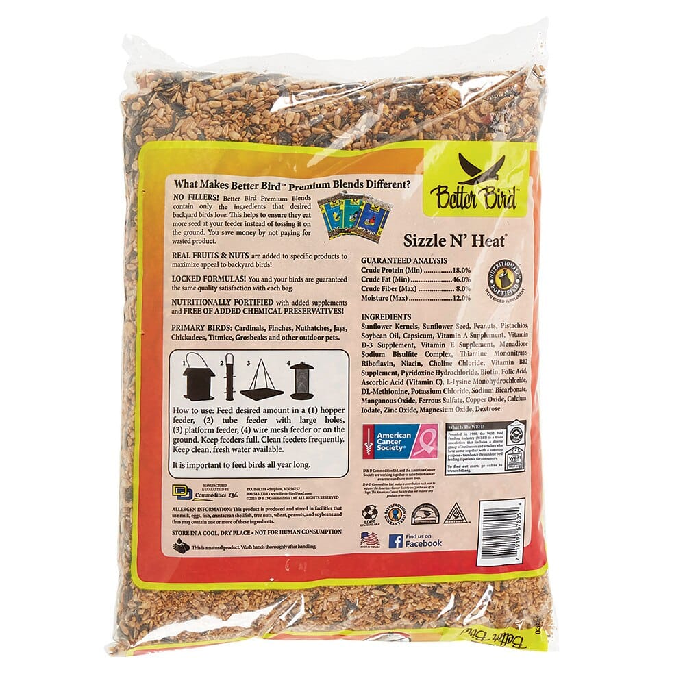 Better Bird Sizzle N' Heat Premium Wild Bird Food, 5 lbs