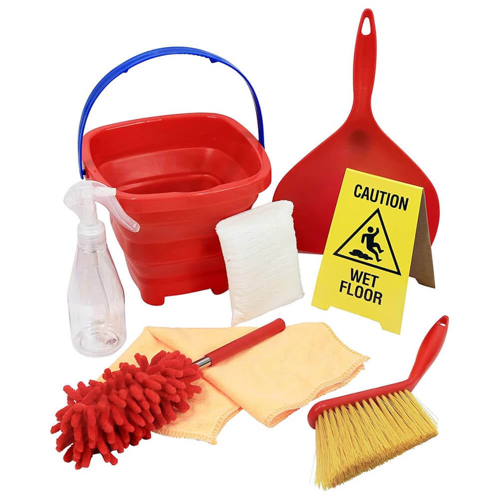 Click N' Play Pretend Play Housekeeping Cleaning Set for Kids