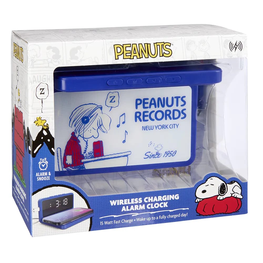Peanuts Wireless Charging Alarm Clock