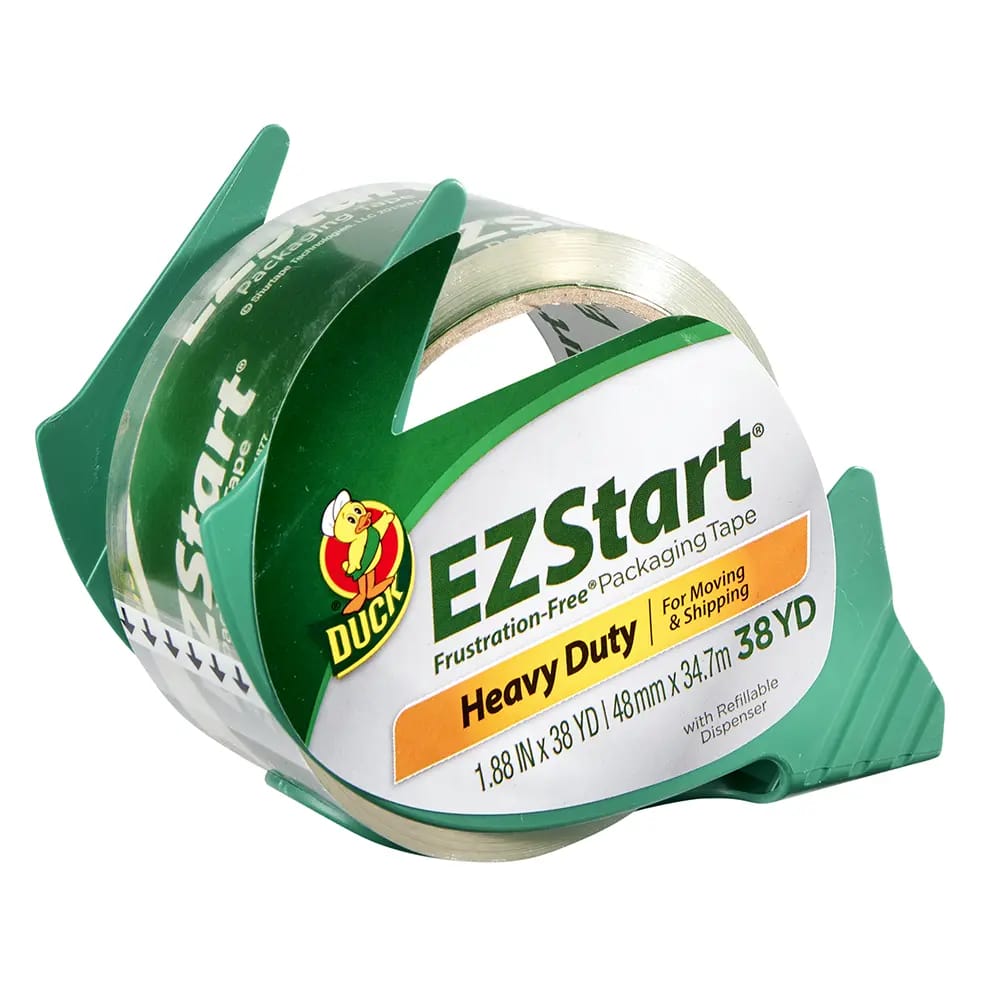 Duck EZ Start Heavy-Duty Packaging Tape, 38 yd