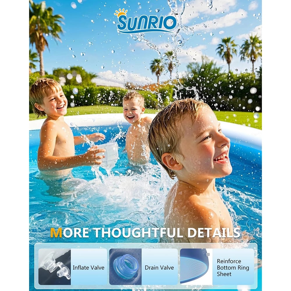 Sunrio 8' Inflatable Above Ground Pool
