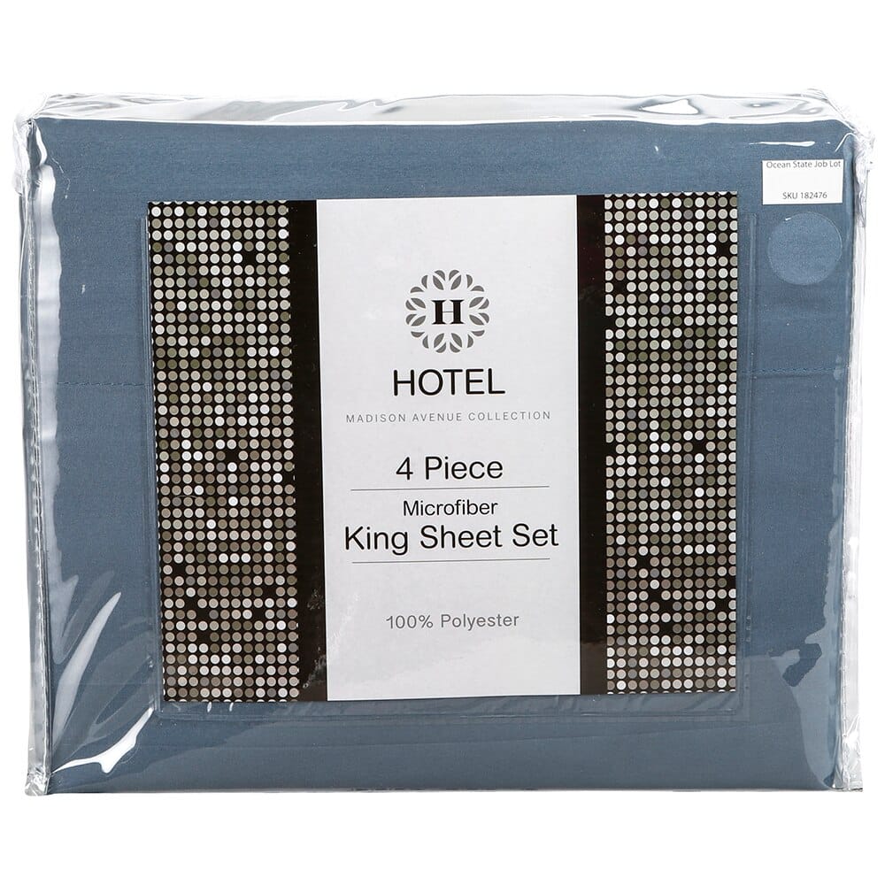 Microfiber King Sheet Set, 4-Piece