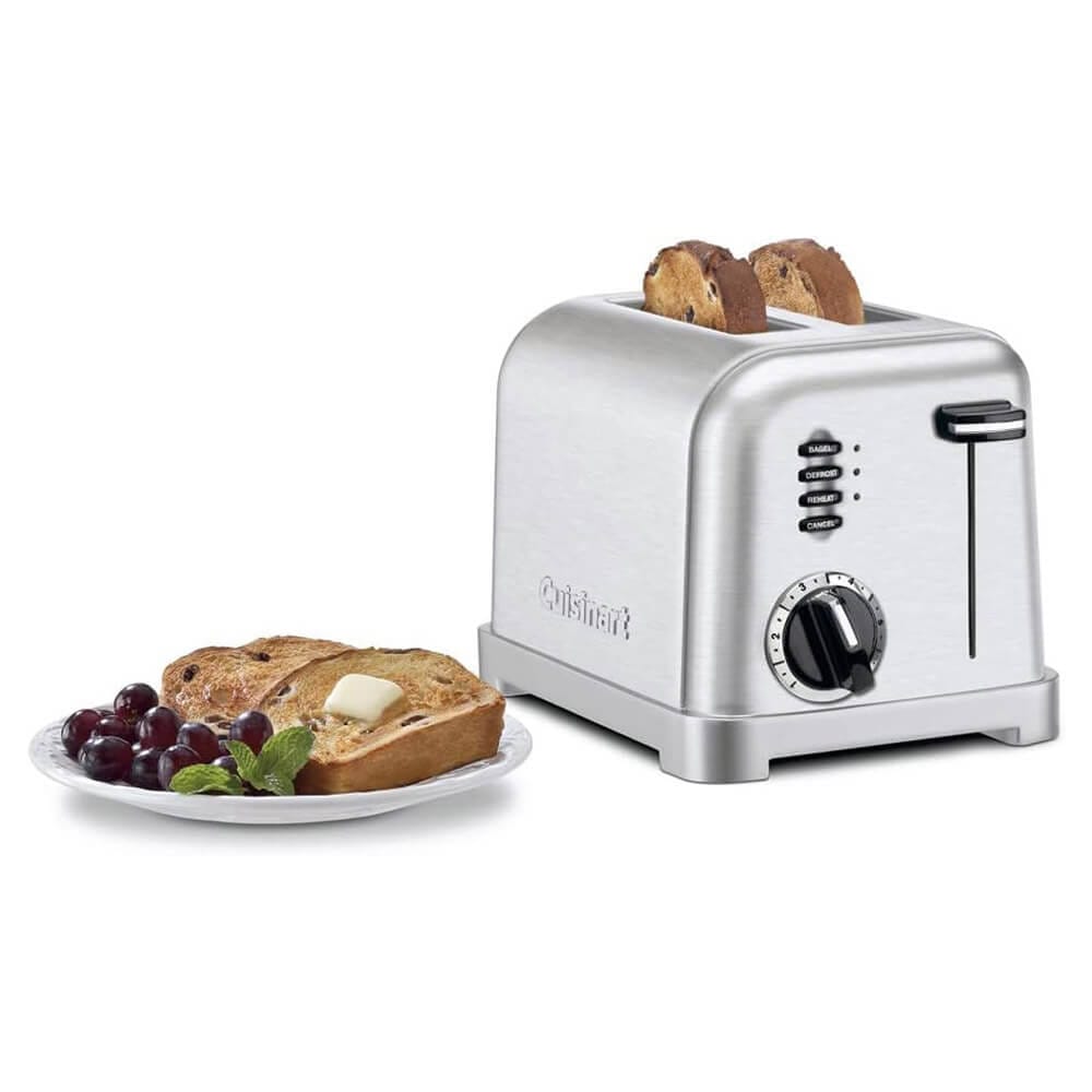 Cuisinart Classic 2-Slice Toaster, Brushed Stainless Steel (Factory Refurbished)