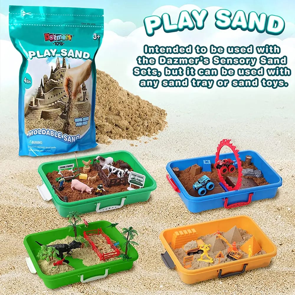 Dazmers Moldable Play Sand, 4 lb