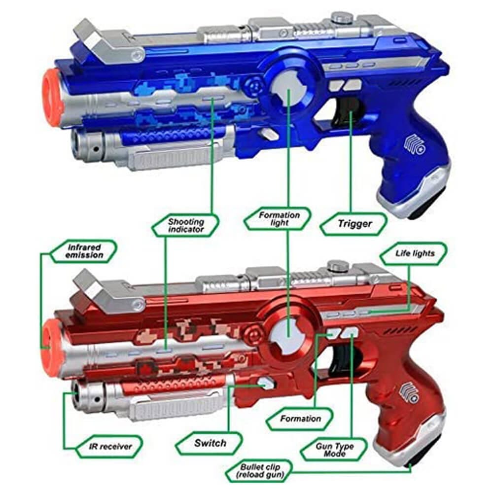 Click N' Play Multiplayer Laser Tag Shooting Game Set