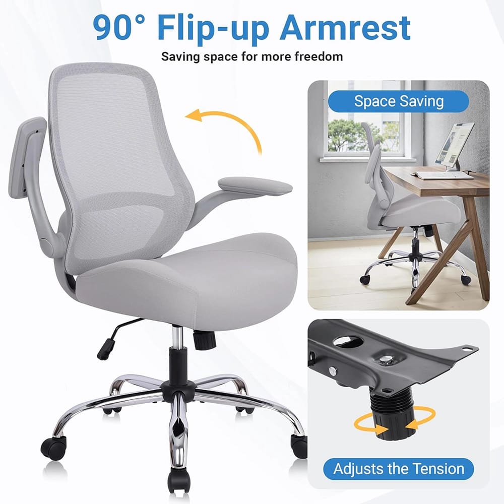 HYLONE Ergonomic Office Chair, Gray