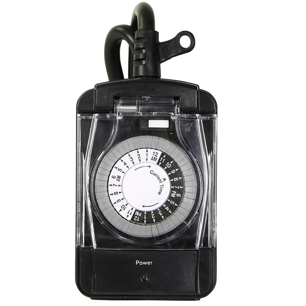 Prime Heavy-Duty 2 Outlet Push-Pin Outdoor Timer