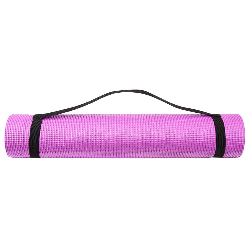 Spoga 1/4-Inch Anti-Slip Yoga Mat with Carrying Strap, Light Purple