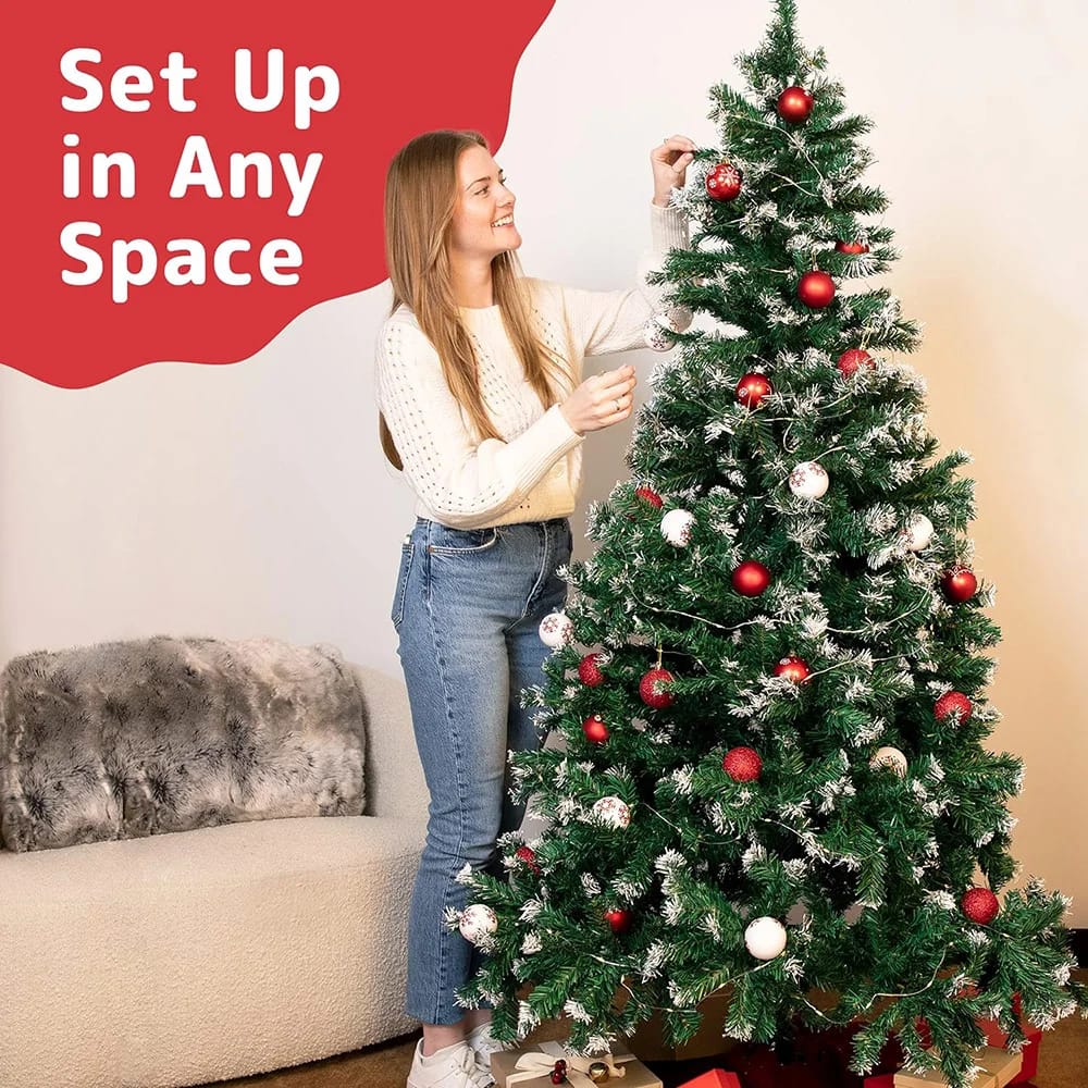 Prextex Premium 6' Prelit Artificial Christmas Tree