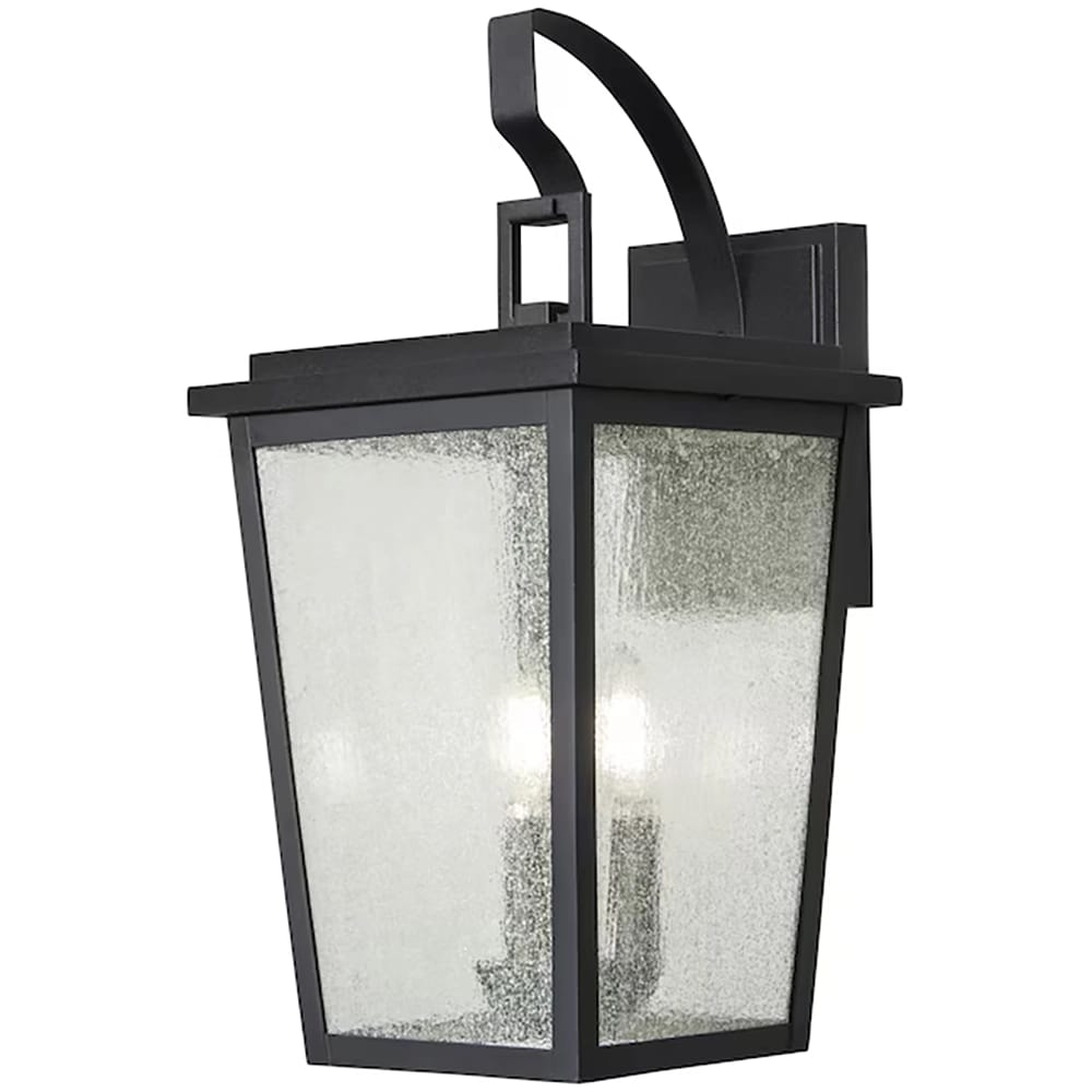 allen + roth Mt Airy 3-Light Outdoor Wall Light, Black