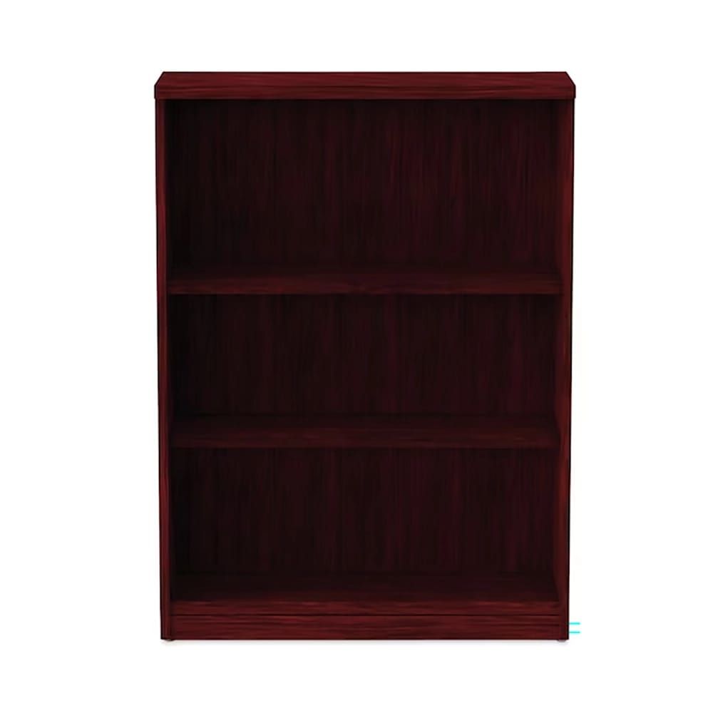 Alera Valencia Series 3-Shelf Bookcase, Mahogany
