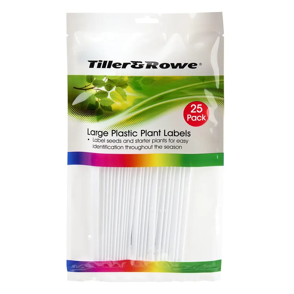 Tiller & Rowe Large Plastic Plant Labels, 25 pk.