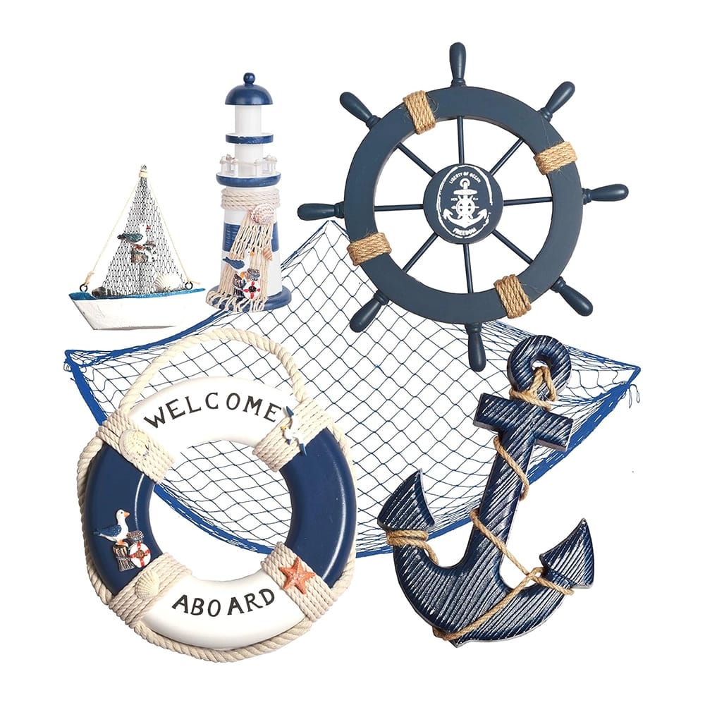 Wooden Nautical Hanging Wall Decor