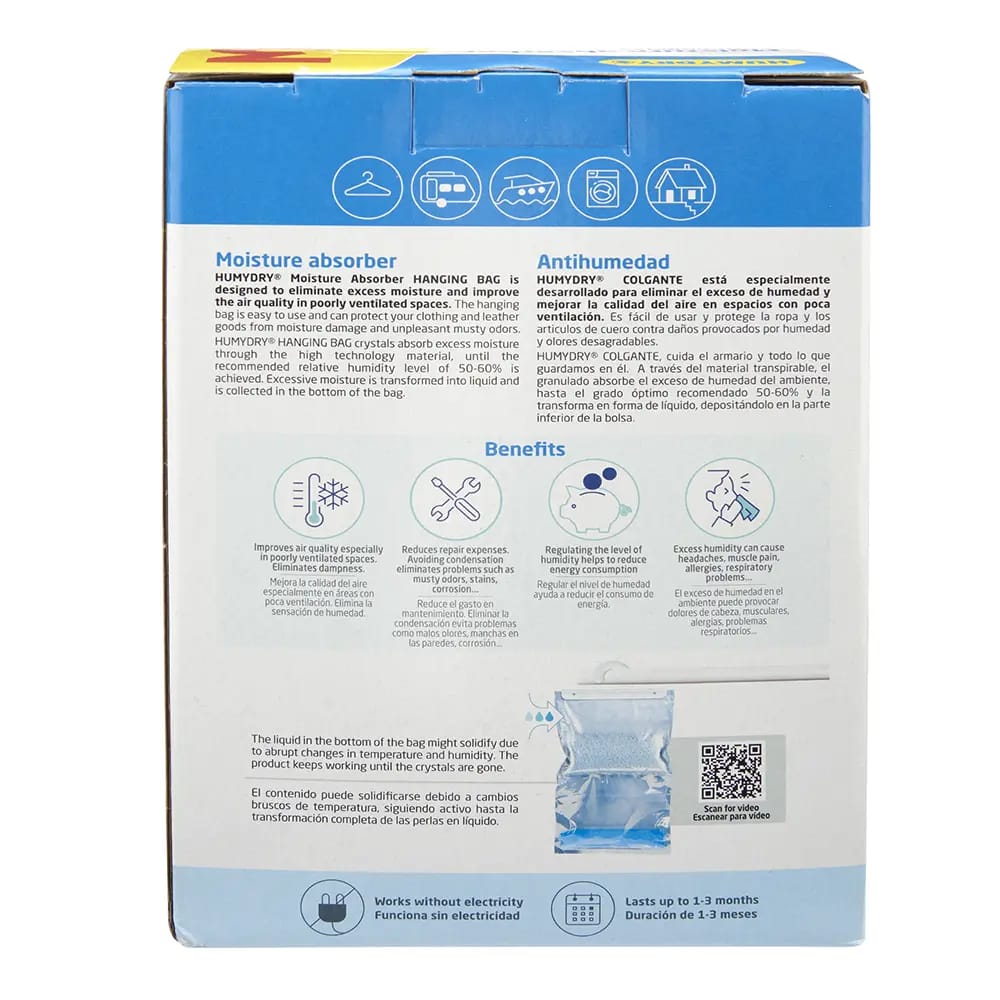 Humydry Antihumedad Moisture Absorber, 3 pk, 47.7 oz