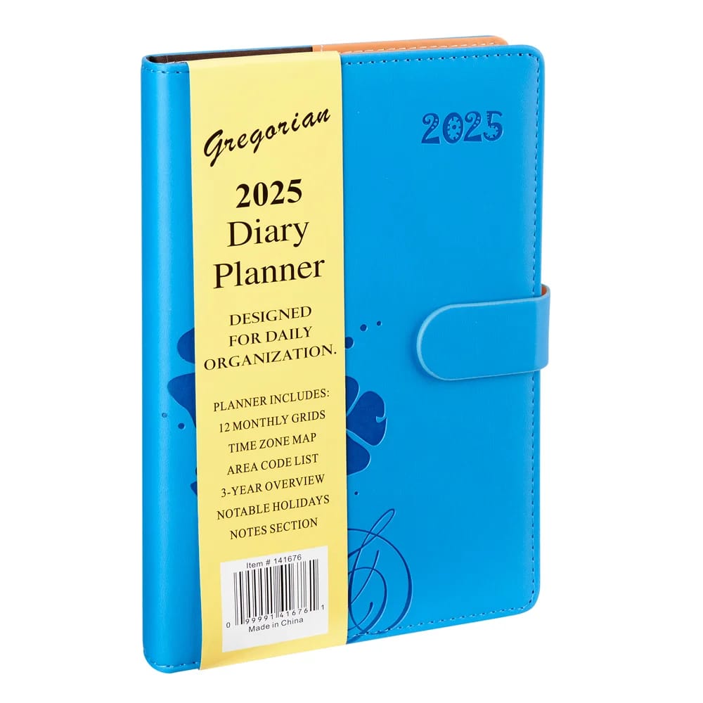 2025 Gregorian Diary Planner, 8.5"