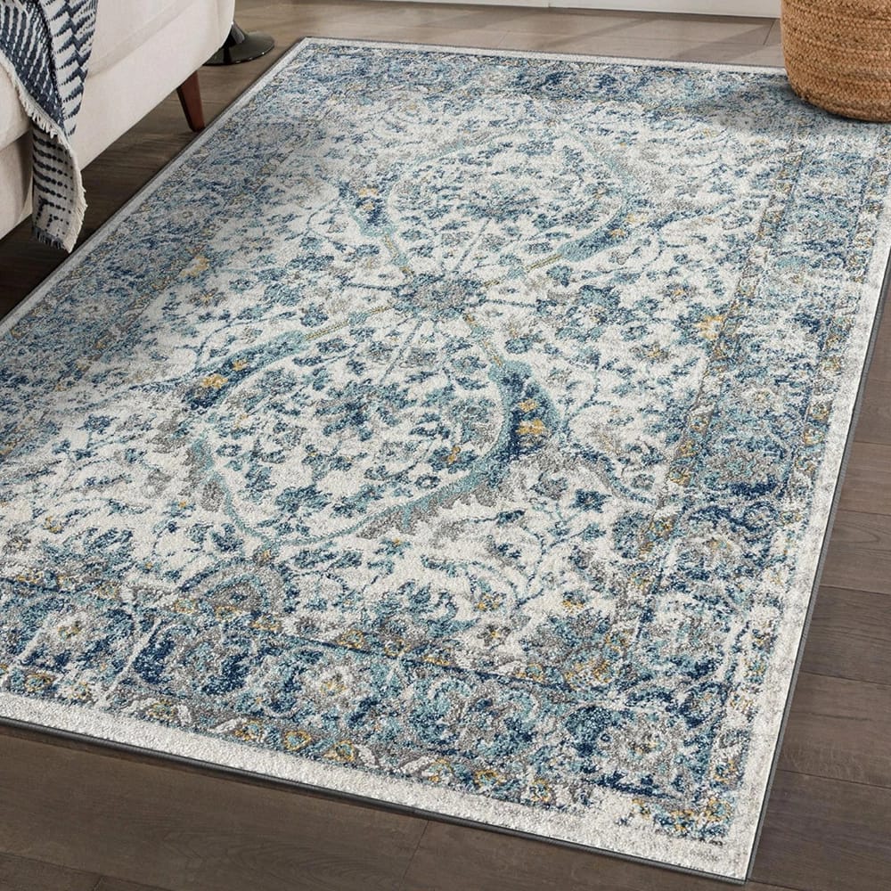 Euston 8'6" x 12'5" Traditional Area Rug, Ivory/Cream