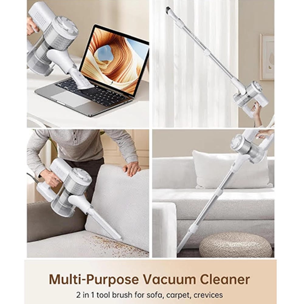 Fabuletta 600W Corded Telescopic Stick Vacuum, White