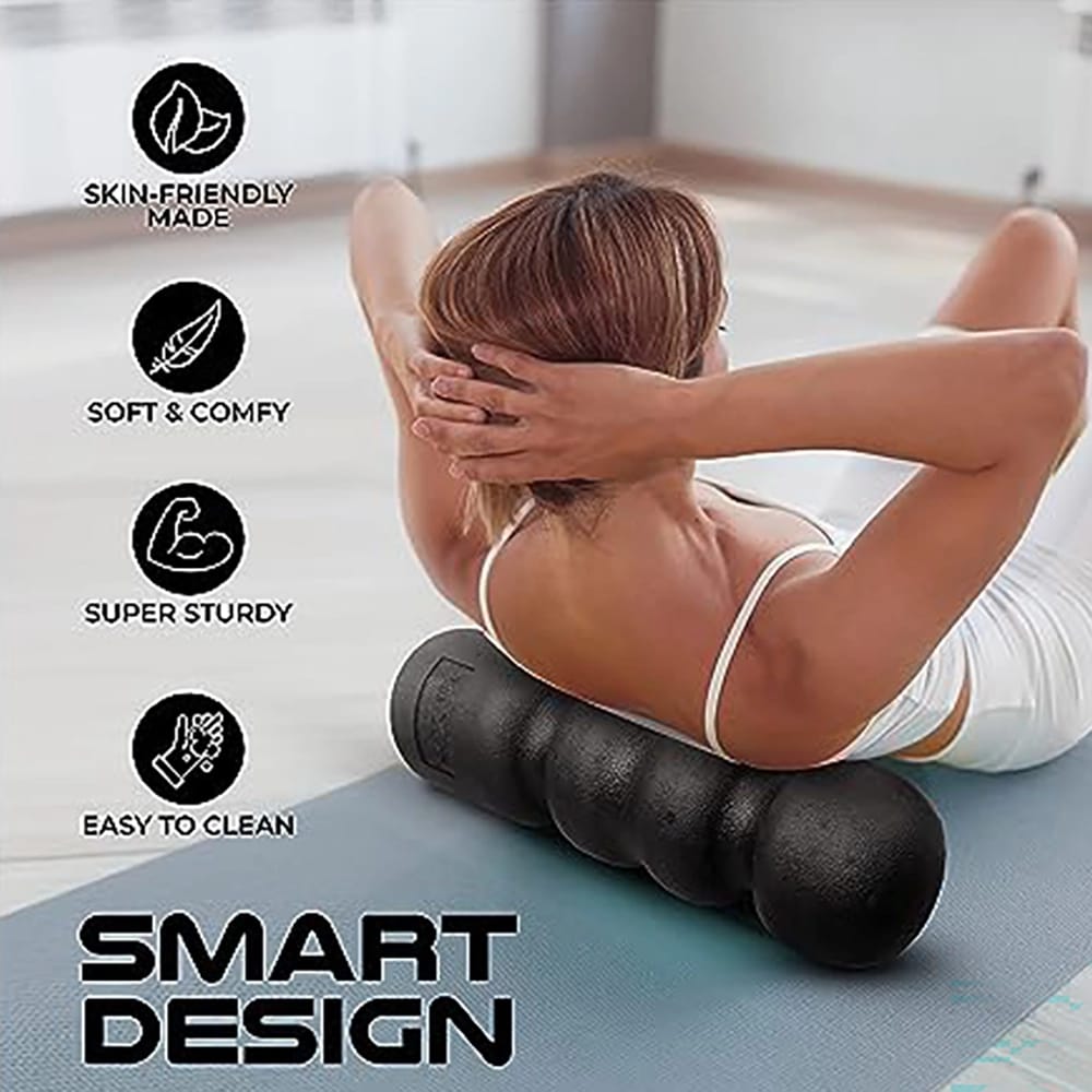 Yes4All EPP Wave Exercise Foam Roller, 300g, Black