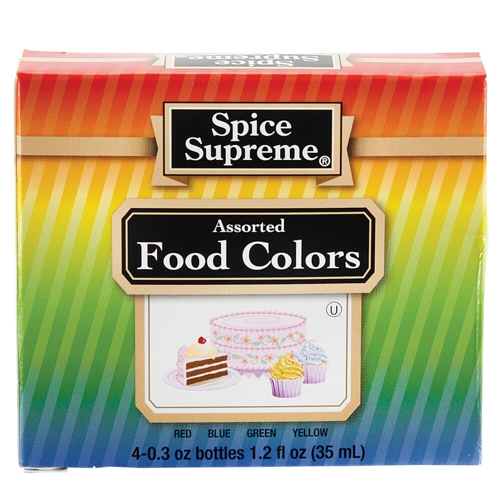 Spice Supreme Assorted Food Colors, 1.2 oz