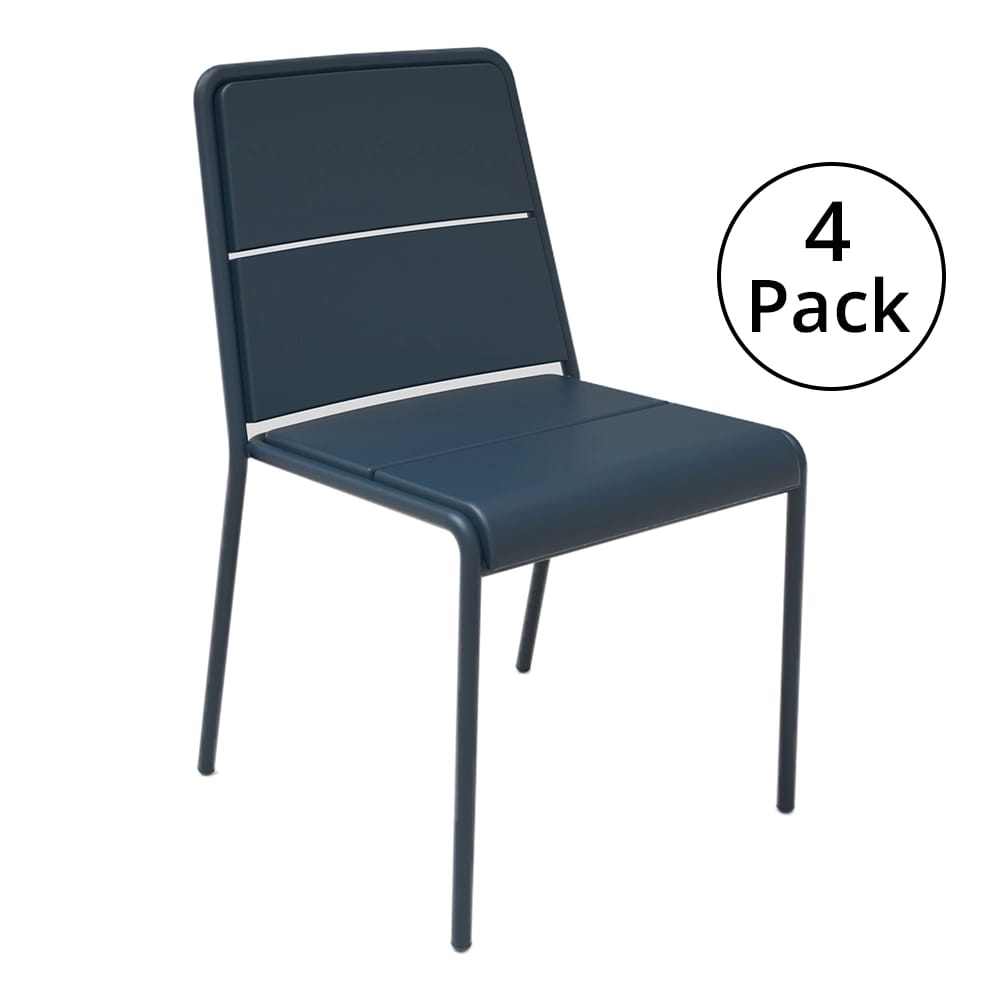 Maiori Patio Side Chair, Aube, 4 Pack