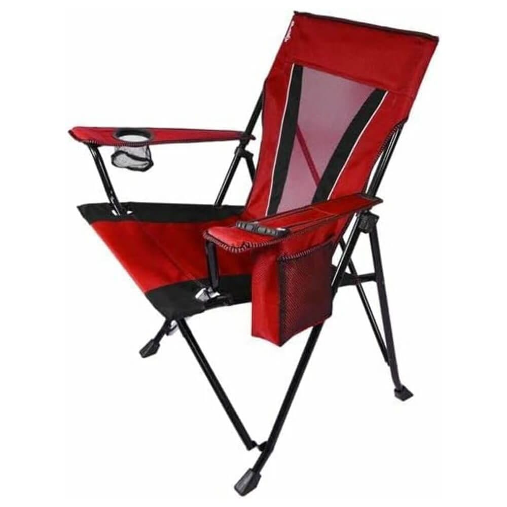 Kijaro XXL Dual Lock Portable Camping Chair with Built-In Cooler, Red Rock Canyon