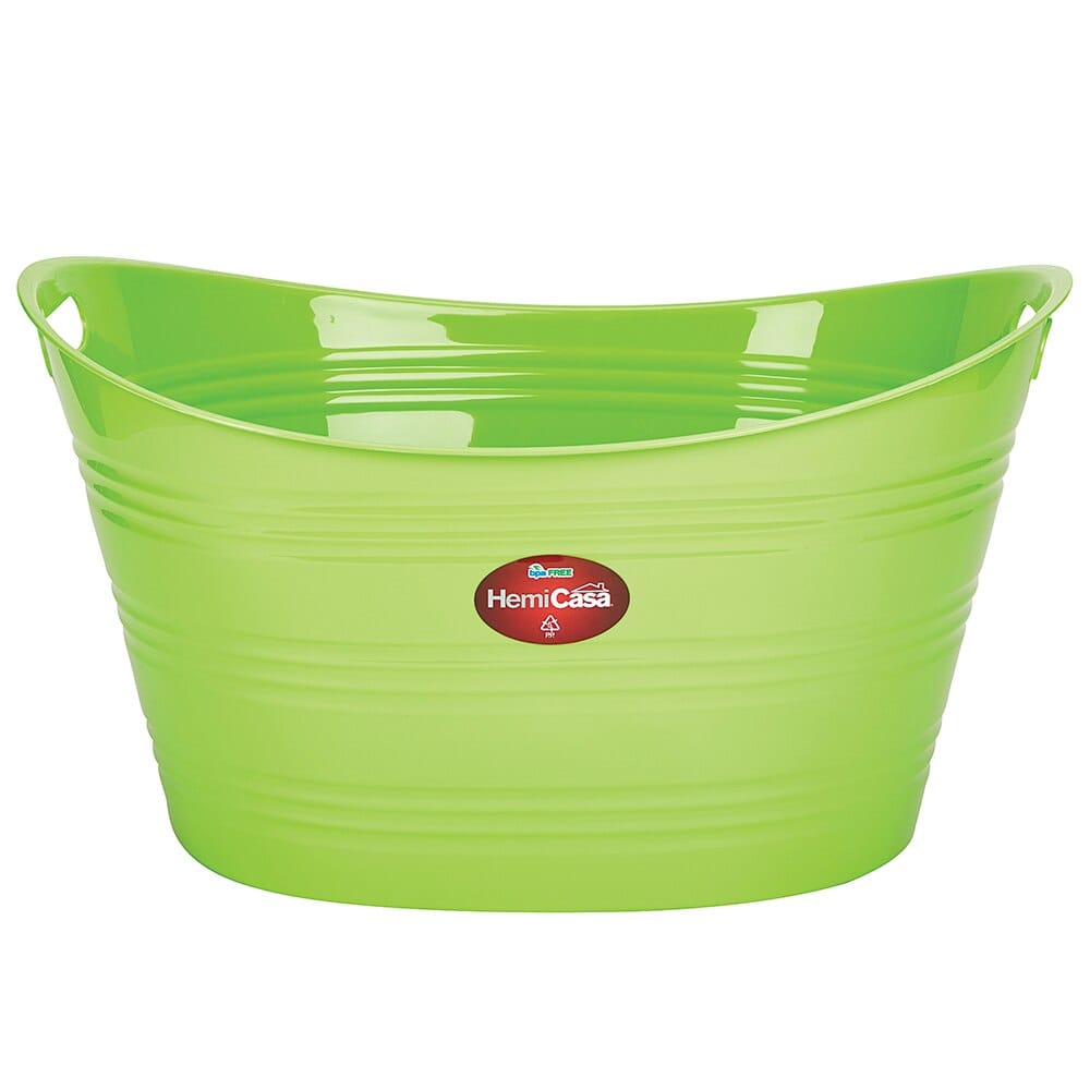 HemiCasa Multipurpose XL Plastic Tub, 10 Gal