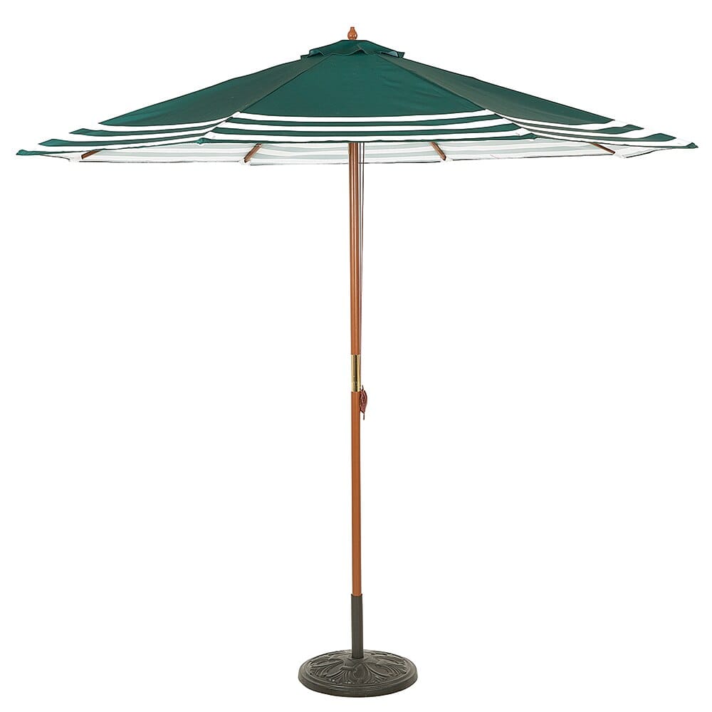 9' Bamboo Market Umbrella, Striped