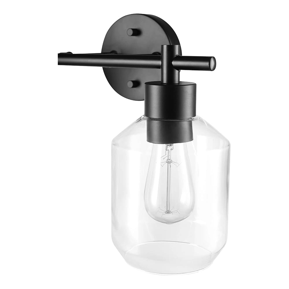 Globe Electric 3-Piece Bathroom Light Set, Black