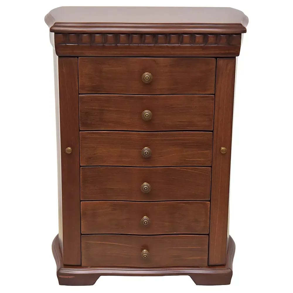Traditional Large Jewelry Box, Brown