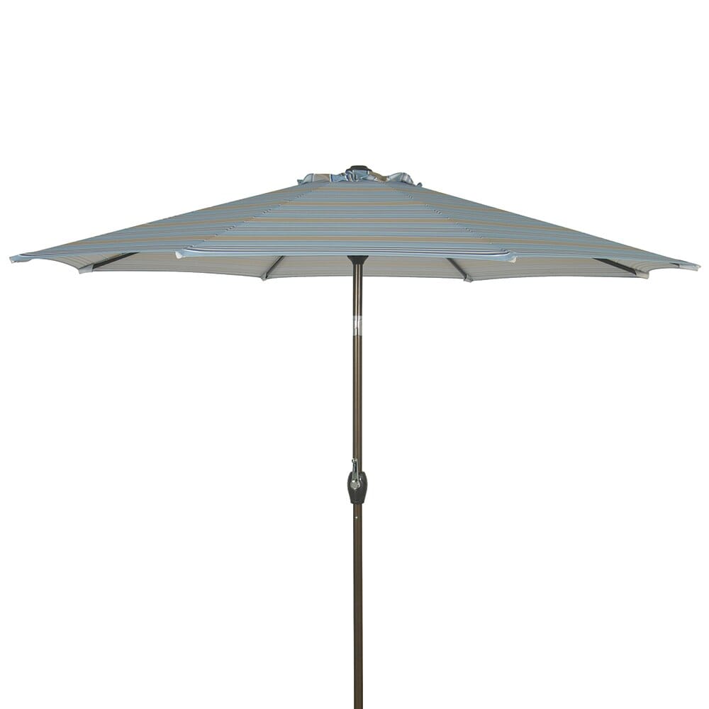 9' Aluminum Market Umbrella with Tilt, Striped