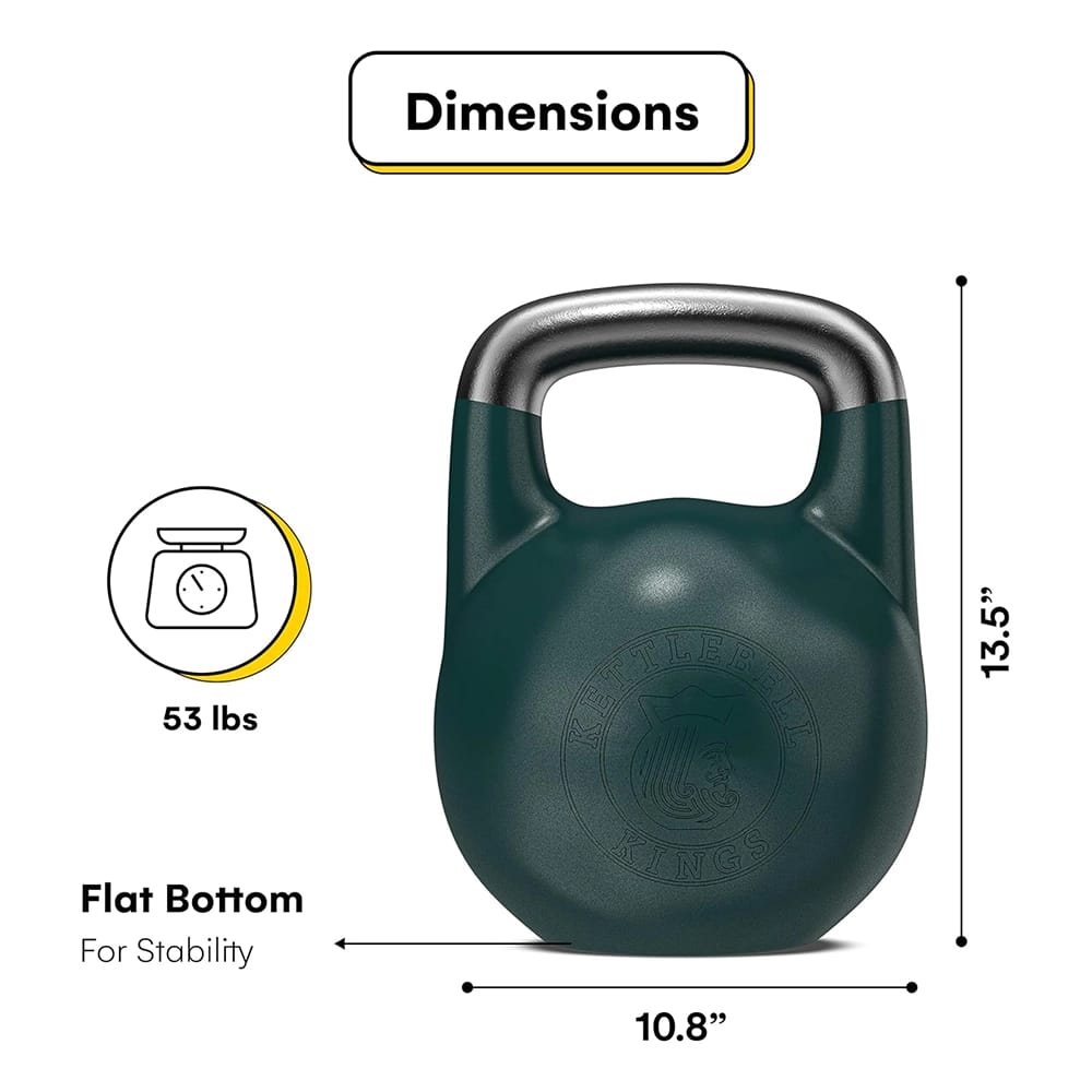 Kettlebell Kings 53 lb Competition Kettlebell, Green