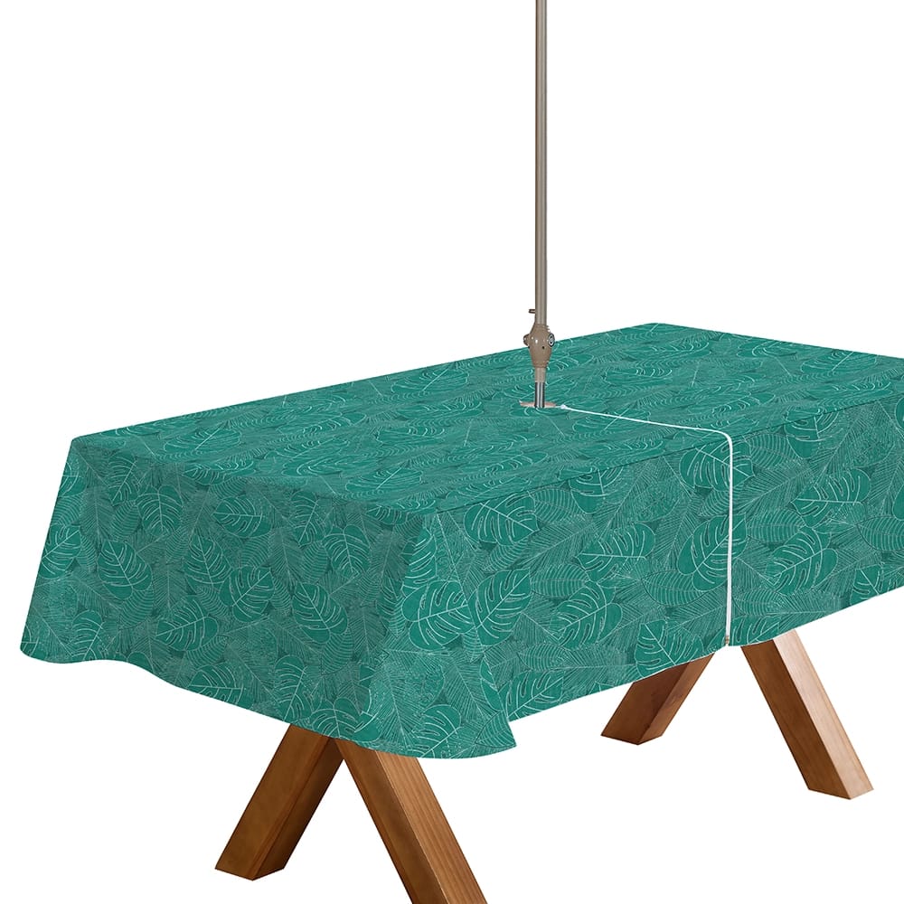 Everyday Zipper Vinyl Tablecloth with Flannel Backing