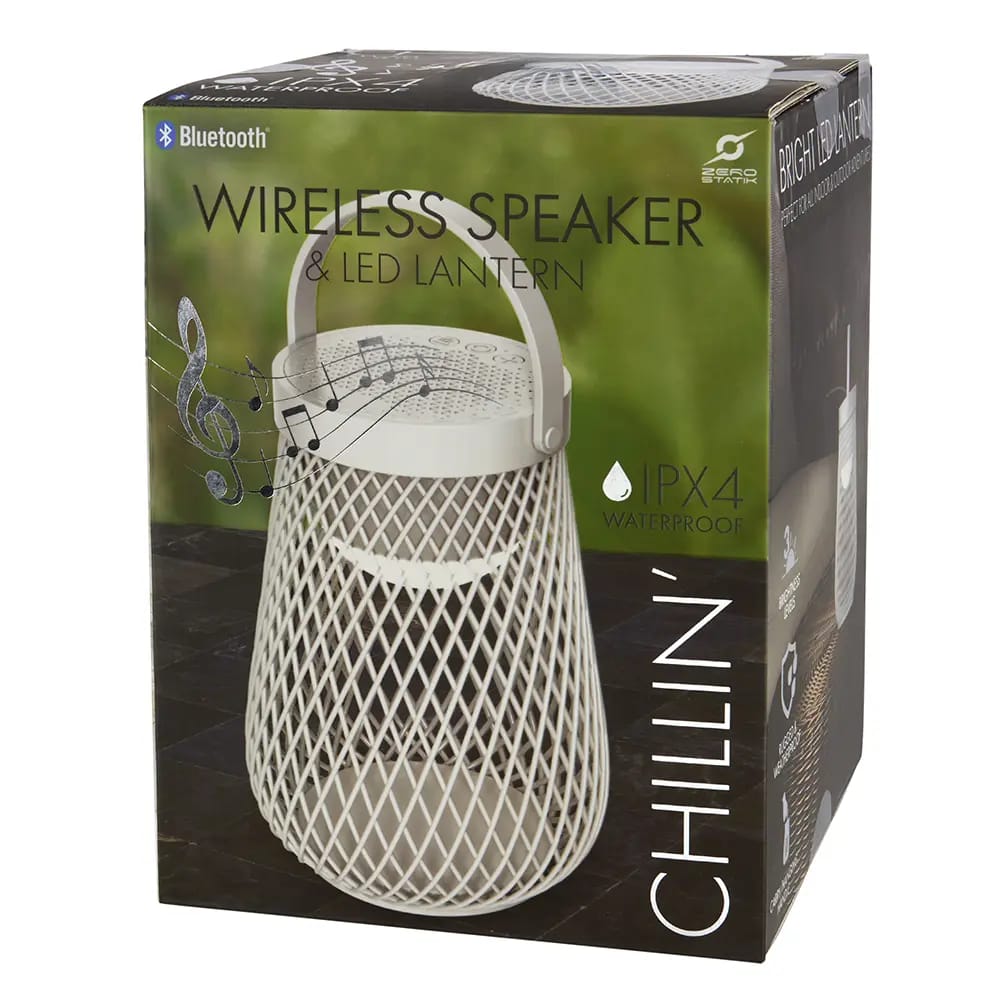 Chillin' Wireless Speaker & LED Lantern