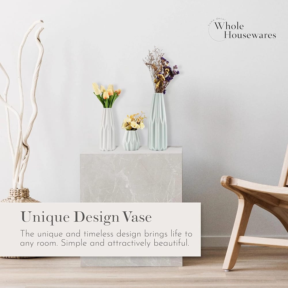 Modern Ceramic Vases, Set of 3