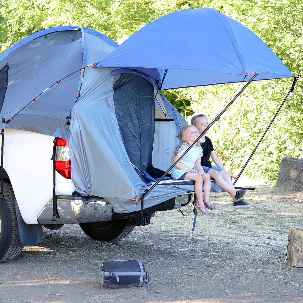 Coastrail Outdoor Pickup Truck Bed Tent with Rainfly, 5.5' Full Short Bed, Blue/Gray