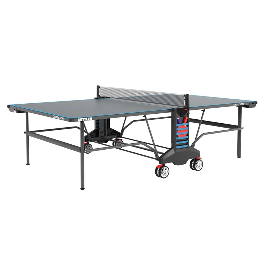 KETTLER Outdoor 6 Table Tennis 4-Player Bundle