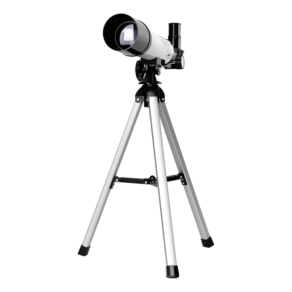 Coleman 360x50 Refractor Telescope Kit with Heavy-Duty Carrying Case, White