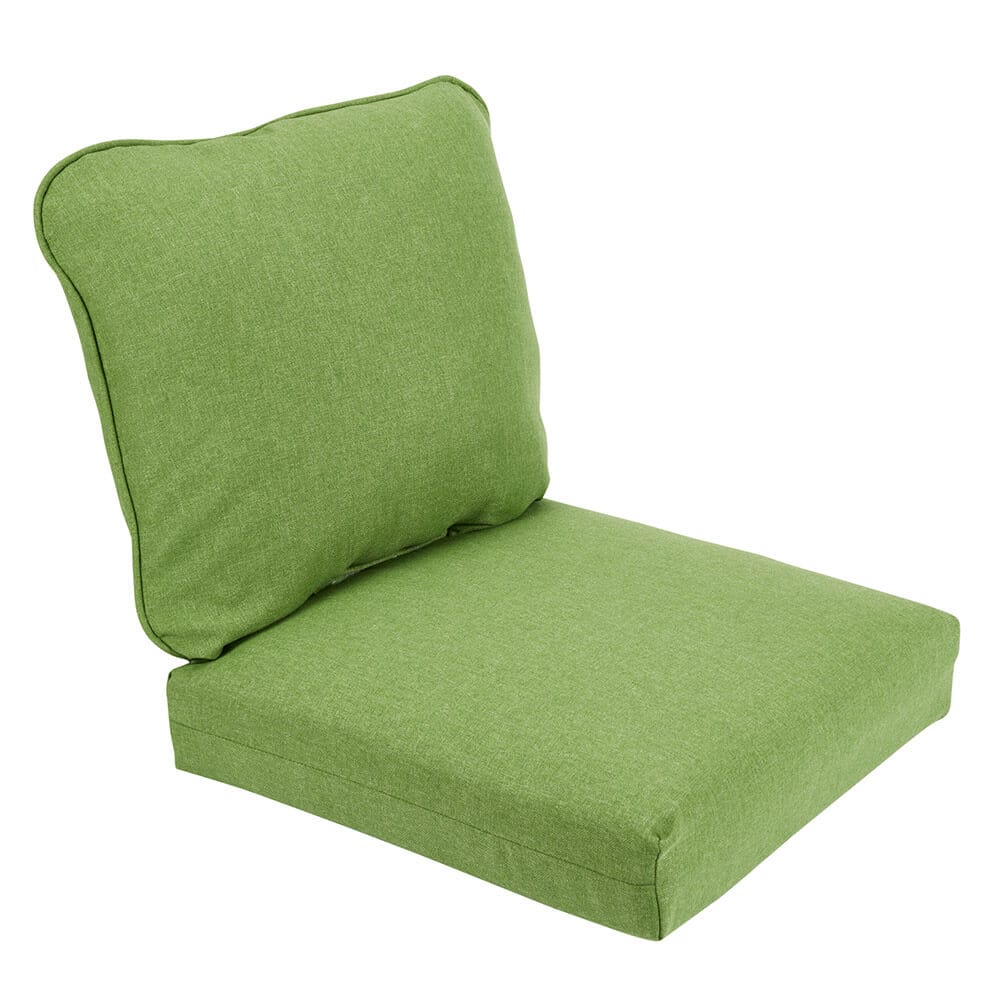 Deep Seat Outdoor Chair Cushion with Rounded Edges, Green