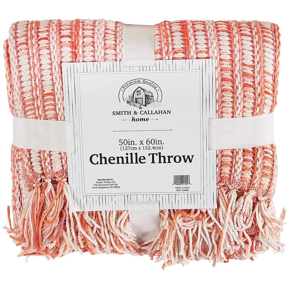 Coastal Collection Chenille Throw Blanket