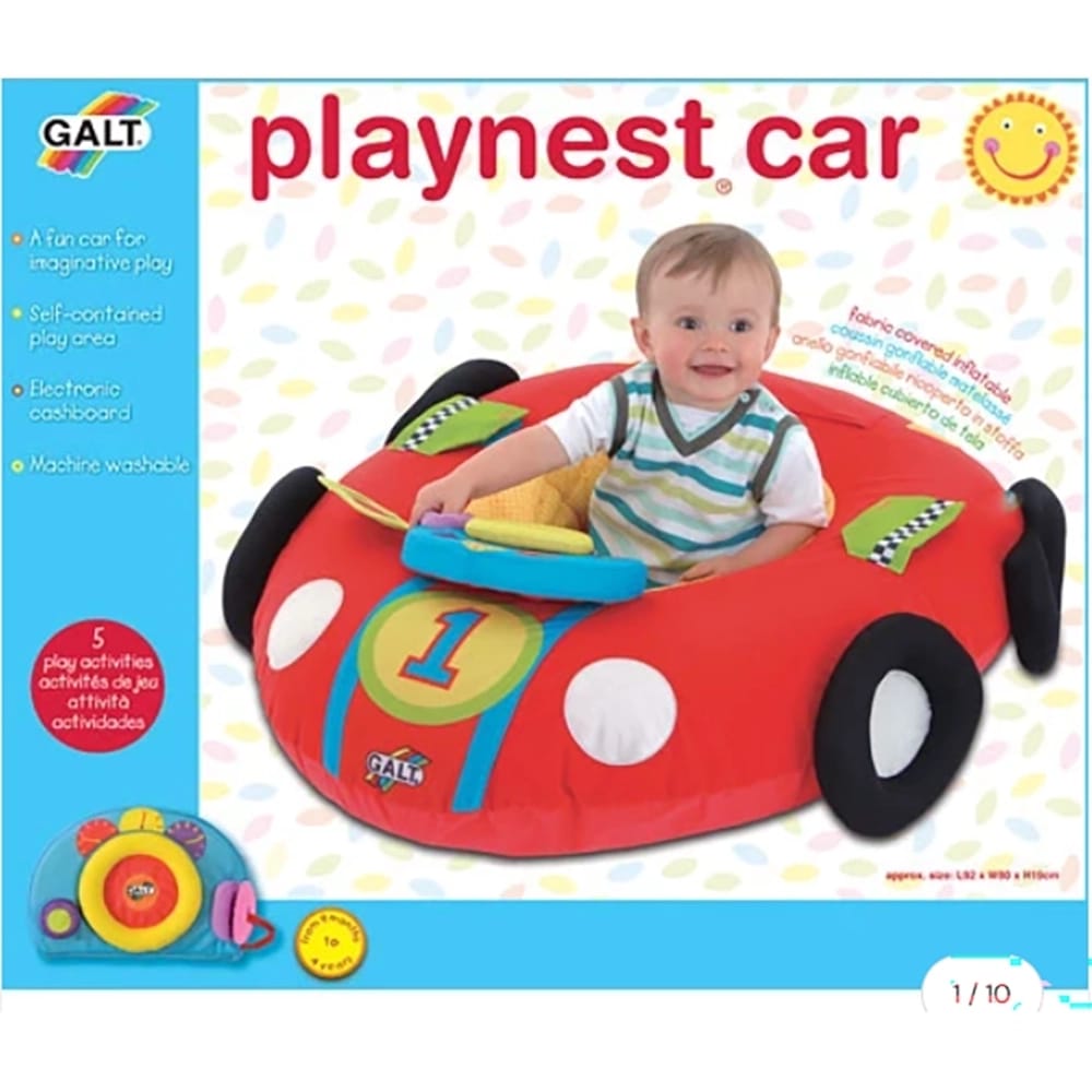 Galt Playnest Kids Plush Toy Car